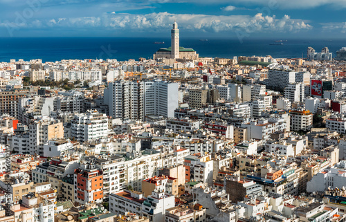 Skyline of Casablanca, Morocco. photo