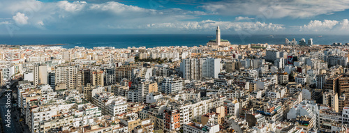 Panoramic view of Casablanca skyline.  photo
