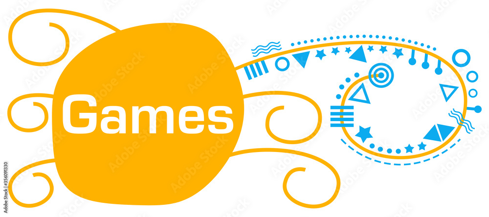 Games Yellow Blue Spiral Element Horizontal Games Yellow Blue Spiral Element Horizontal