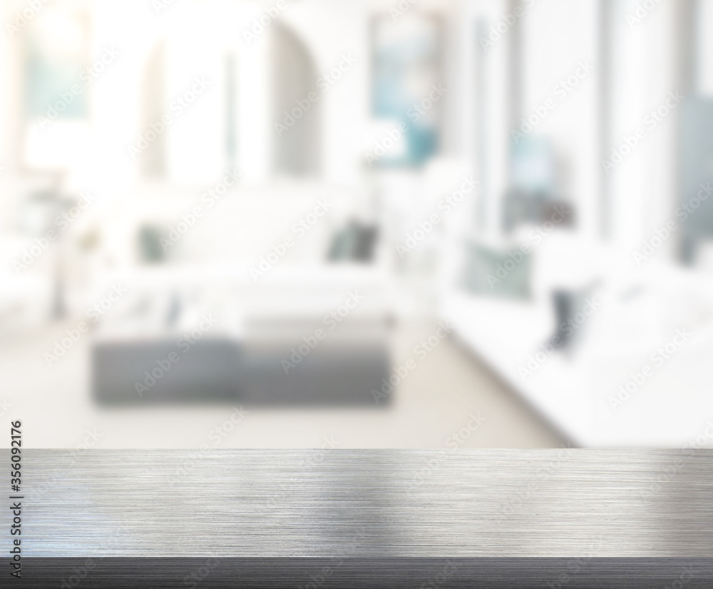 Table Top And Blur Living Room Of Background Table Top And Blur Living Room Of Background