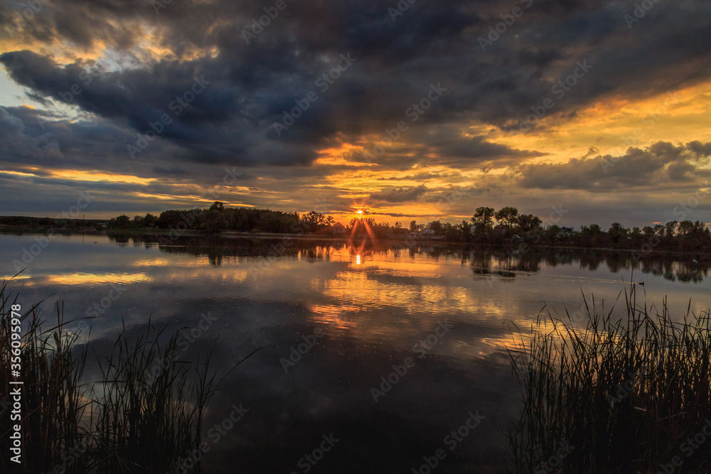 Sunset in Ukraine. Kiev region. 31. 05. 2020 Sunset in Ukraine. Kiev region. 31. 05. 2020