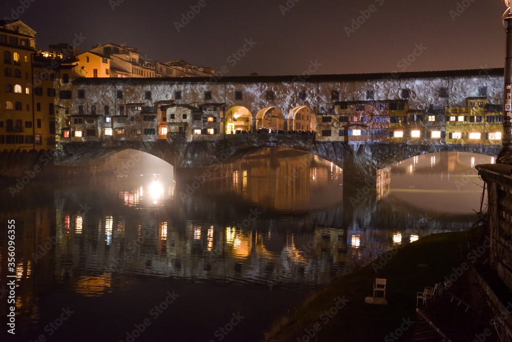 Beautiful view of Ponte Vecchio, Florence 