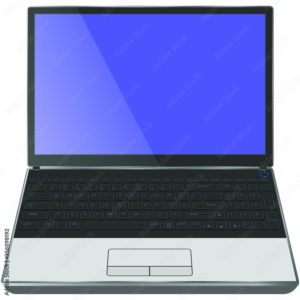 A laptop. Isolated vector isometric images on a white background A laptop. Isolated vector isometric images on a white background