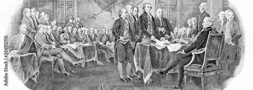 Engraved modified reproduction of the painting 
