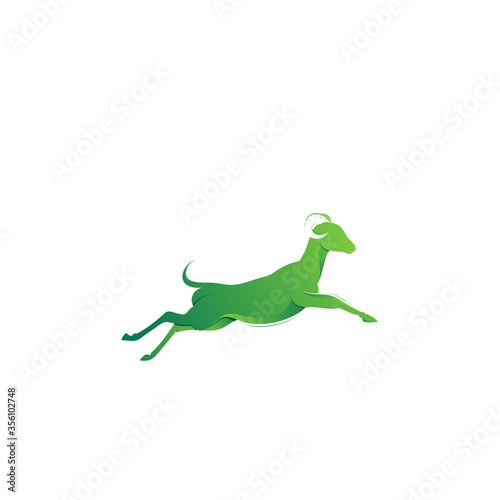 Goat logo design colorful