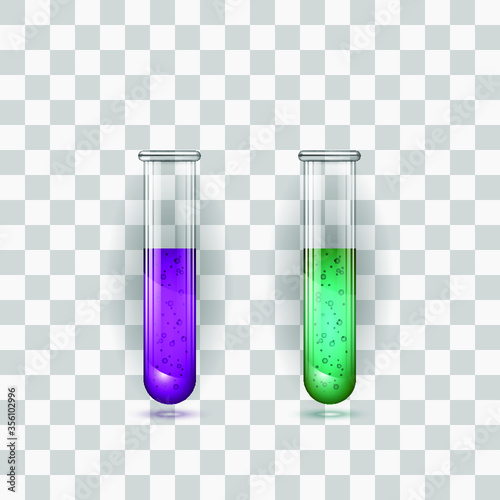 vector illustration of test tubes