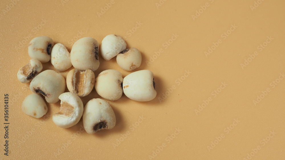 Job's Tears, also known as adlay and coix on white background. Popular in Asian cultures as a food source.