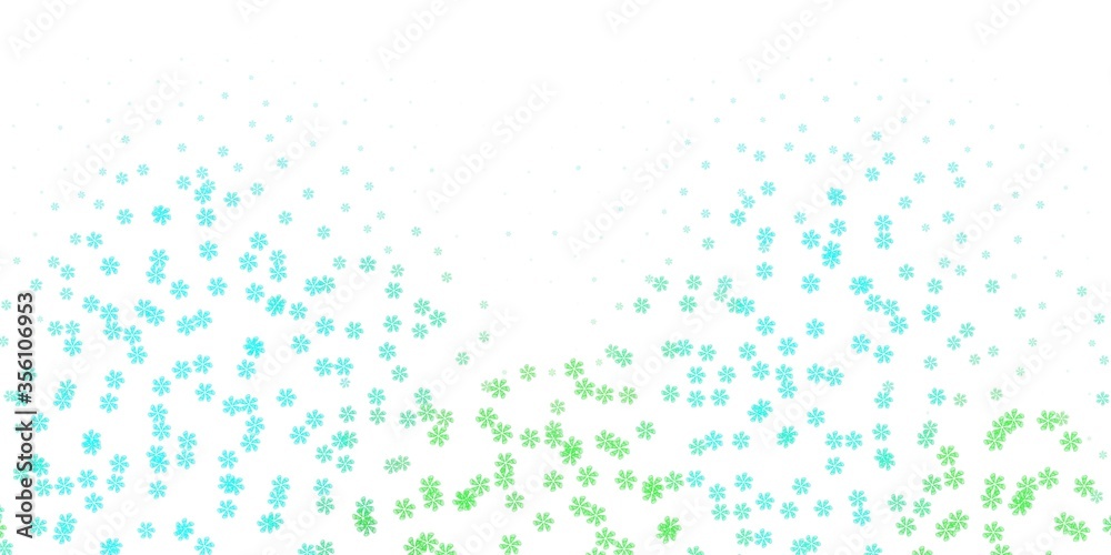 Light green vector background with random forms.