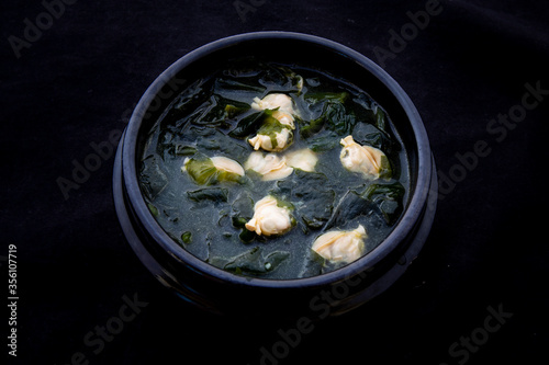 Fresh Seaweed Soup with clam, Miyeok-guk