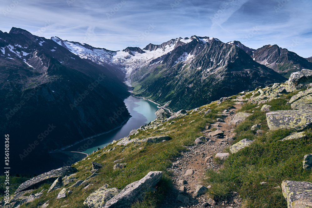 A morning hike at Zillertal Alps