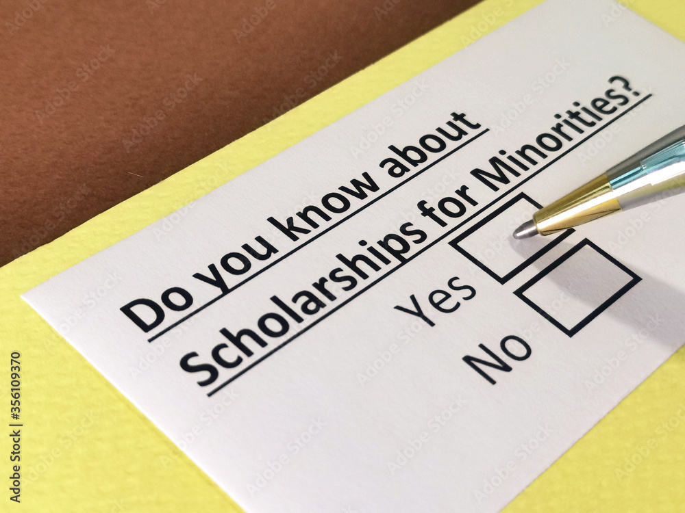 One person is answering question about scholarships for minorities. One person is answering question about scholarships for minorities.