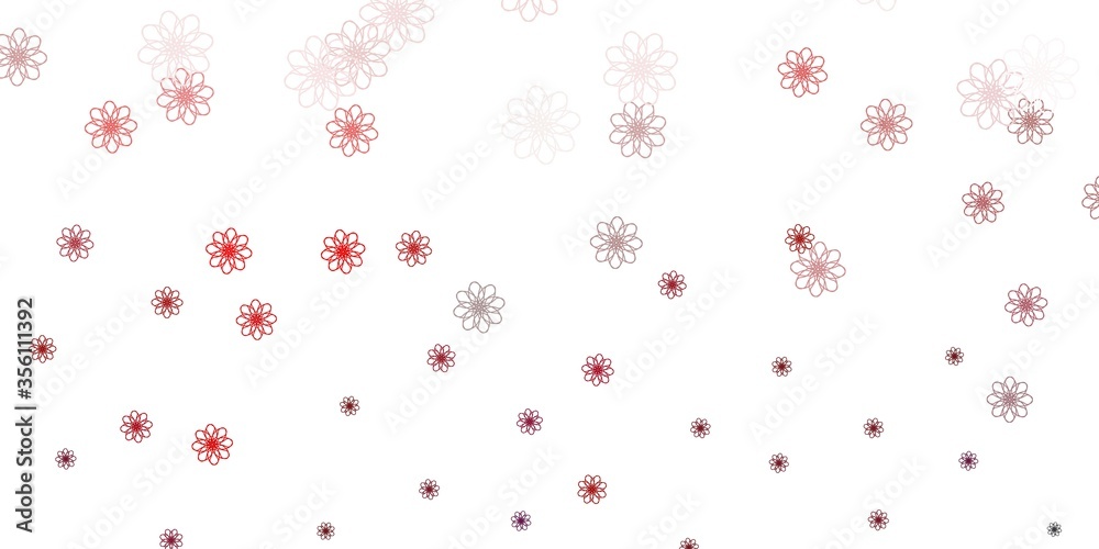 Light Pink vector natural backdrop with flowers. Light Pink vector natural backdrop with flowers.