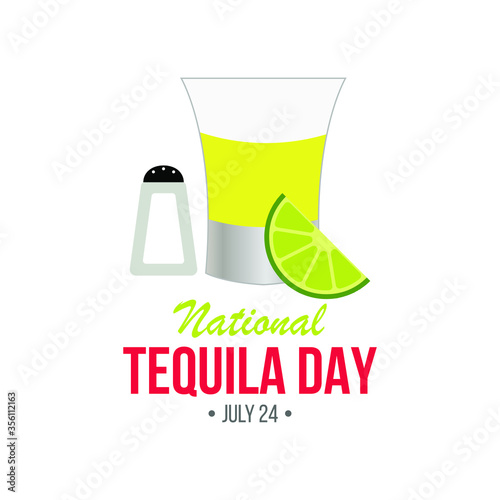 Vector illustration on the theme of National Tequila day observed each year on July 24th.