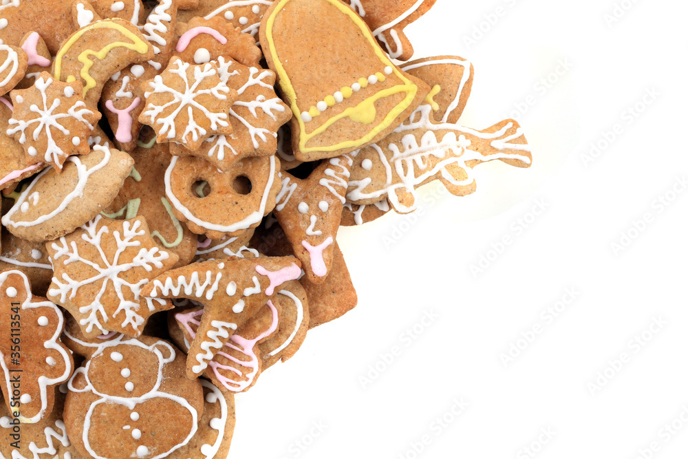 christmas gingerbread isolated