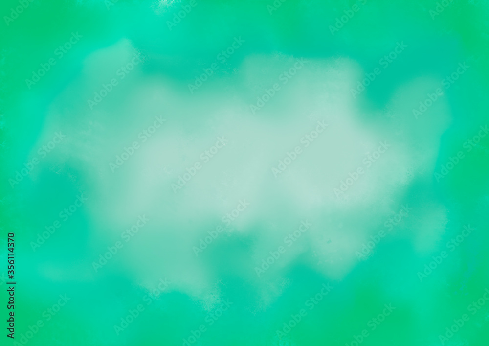 Fondo abstracto verde azulado con degradado circular mas claro en el centro
