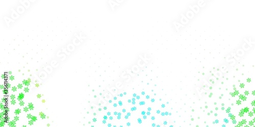 Light green vector template with abstract forms.