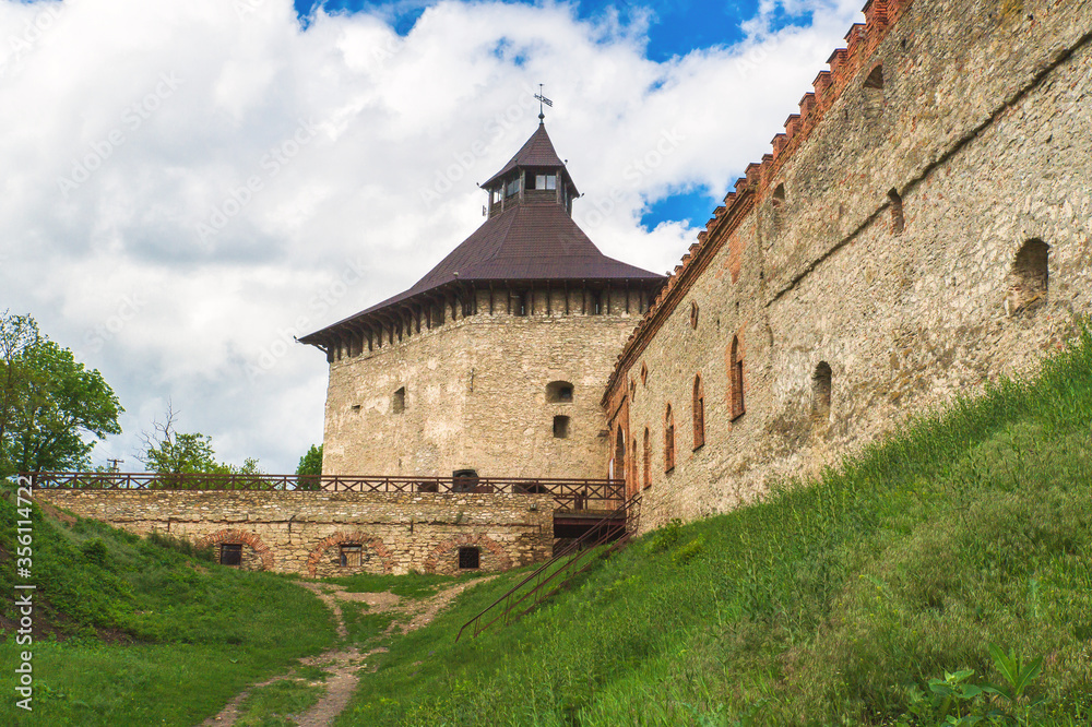 Old fortress in the village of Medzhibozh Ukraine preserved in its original form