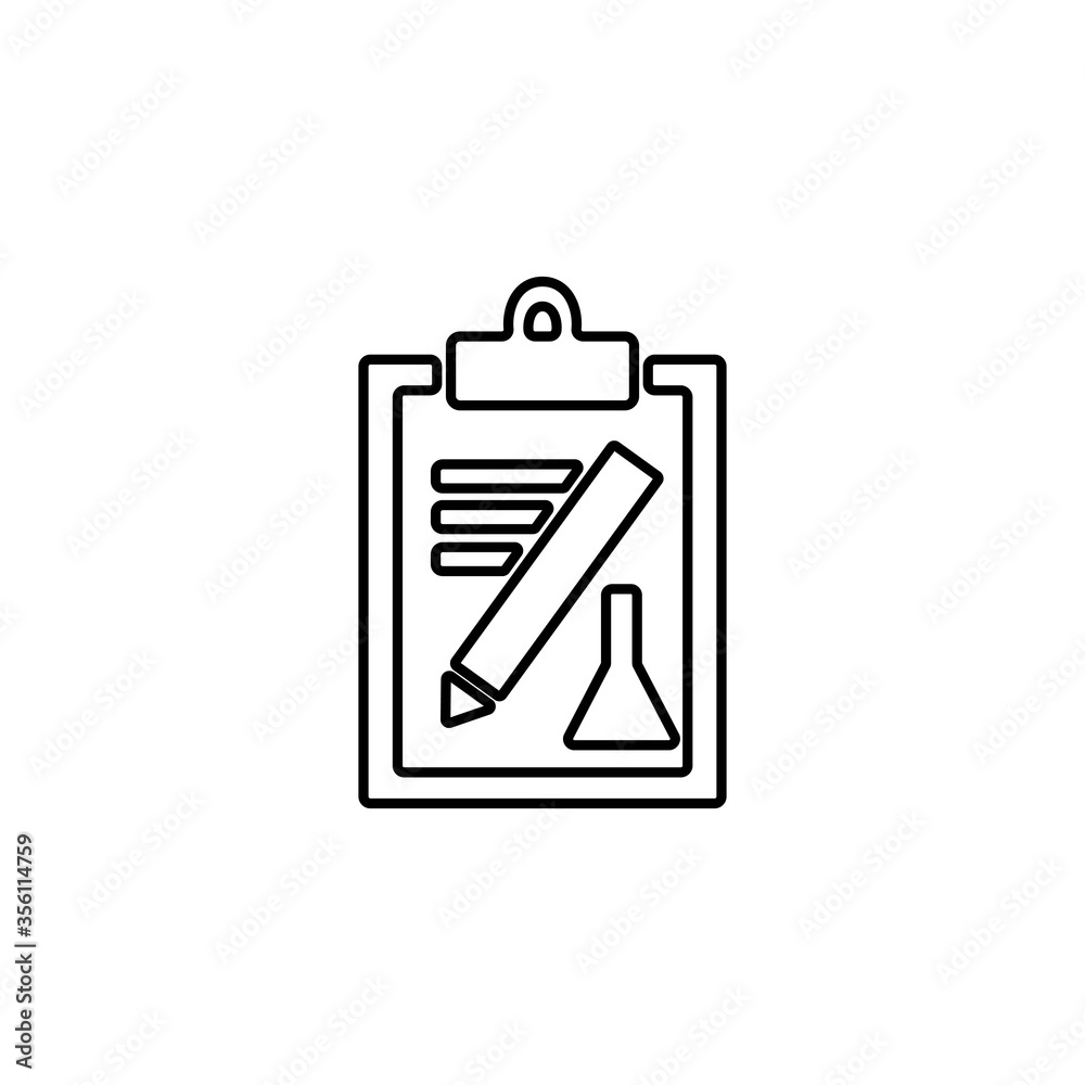 Test experiments results icon. Medical laboratory report sign. Research, chemical analysis report symbol. Test experiments results icon. Medical laboratory report sign. Research, chemical analysis report symbol.