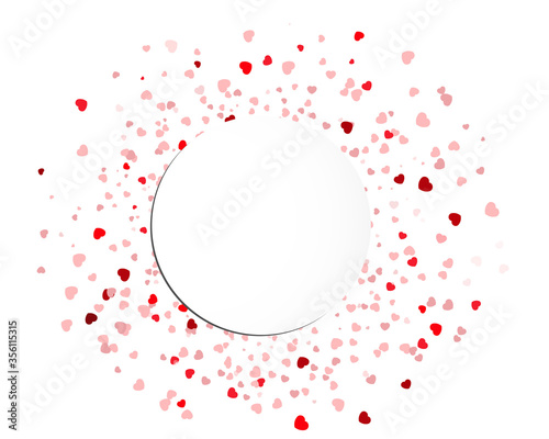 Confetti hearts of Valentine's