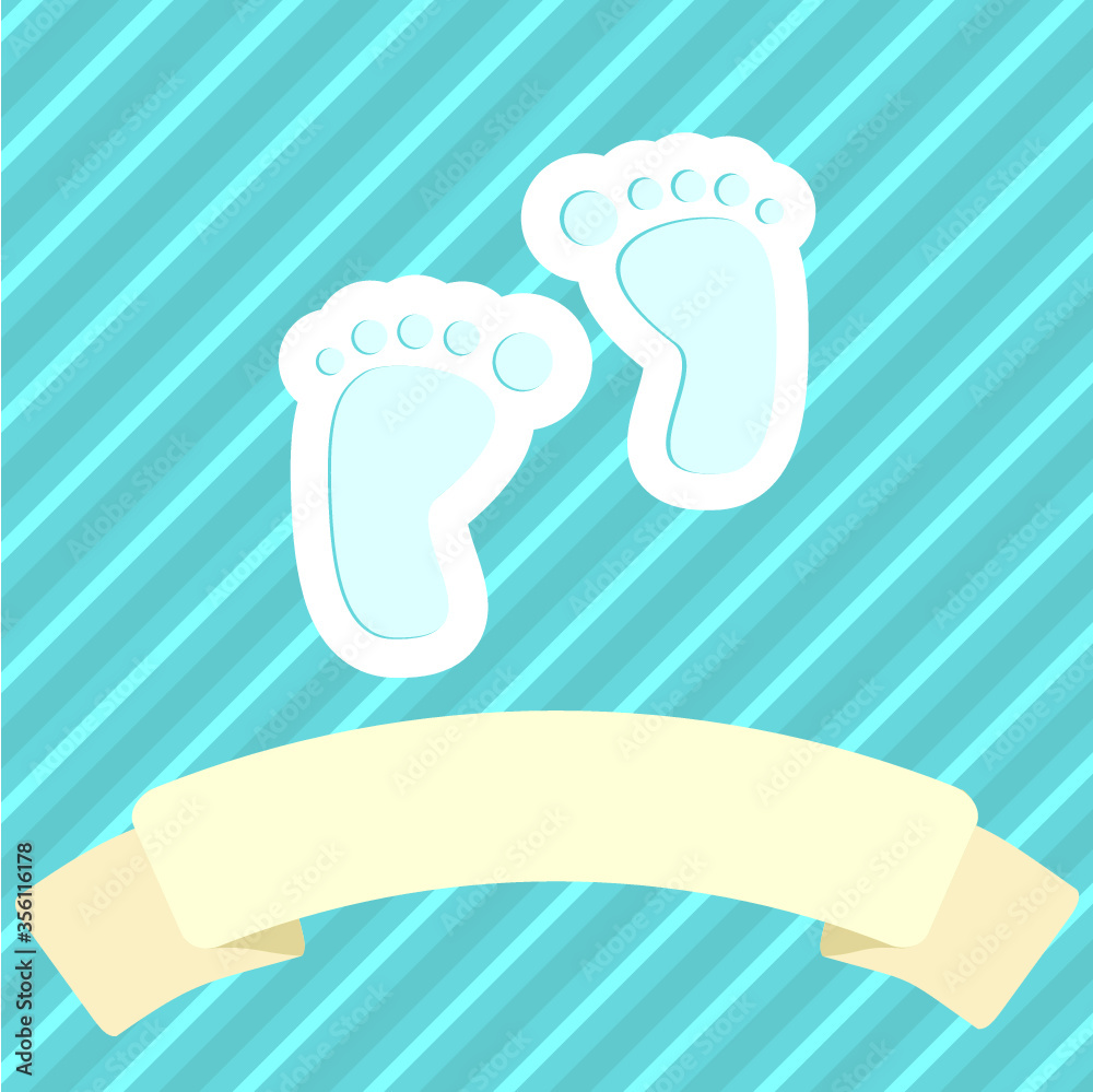 baby shower card over blue background. vector illustration baby shower card over blue background. vector illustration