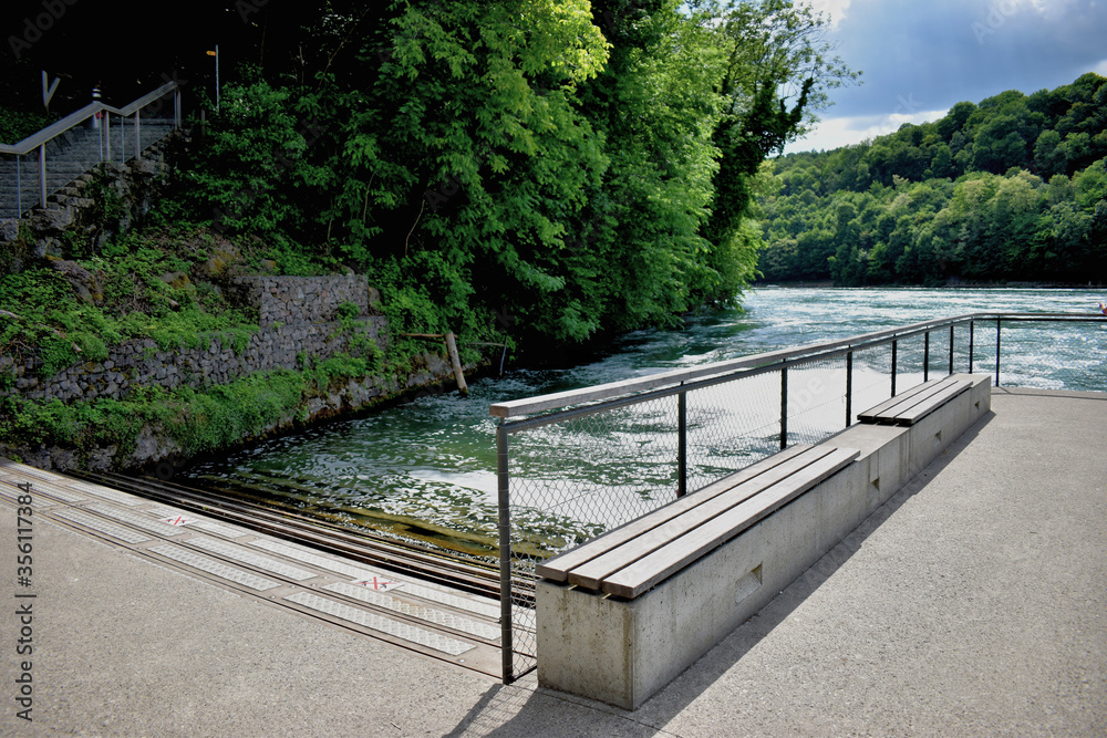 Rheinfall bei Schaffhausen in der Schweiz 20.5.2020