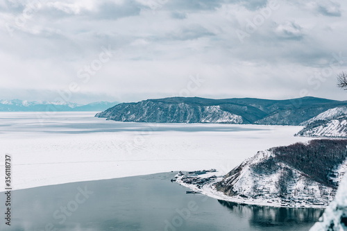 Winter lake Baikal