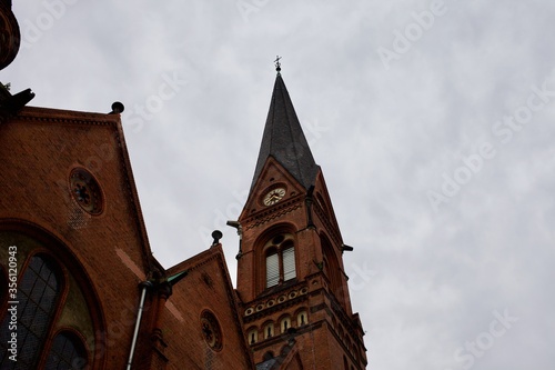The old beautiful Immanuelkirche church in Berlin Prenzlauerberg photo