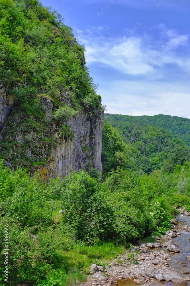 Karst landscape Sohodol Valley Karst landscape Sohodol Valley
