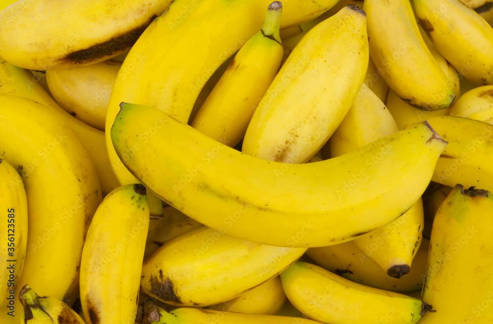 Fresh bananas background