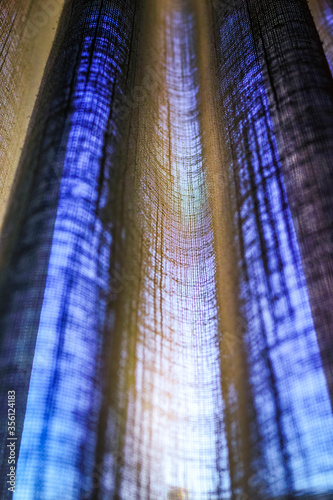 Colorful Background of Curtain Texture