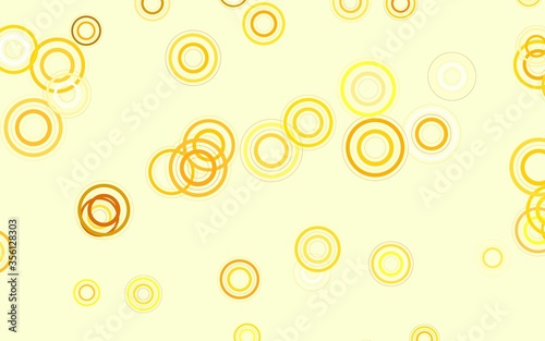 Light Yellow vector texture with disks.