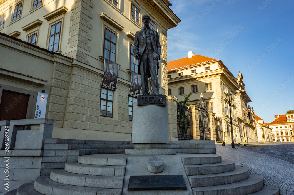 Tomáš Garrigue Masaryk. Prague's Castle.