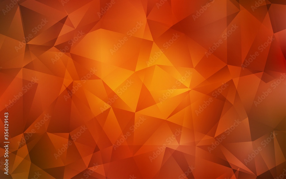 Dark Red, Yellow vector triangle mosaic template. Creative geometric illustration in Origami style with gradient. A new texture for your web site. Dark Red, Yellow vector triangle mosaic template. Creative geometric illustration in Origami style with gradient. A new texture for your web site.