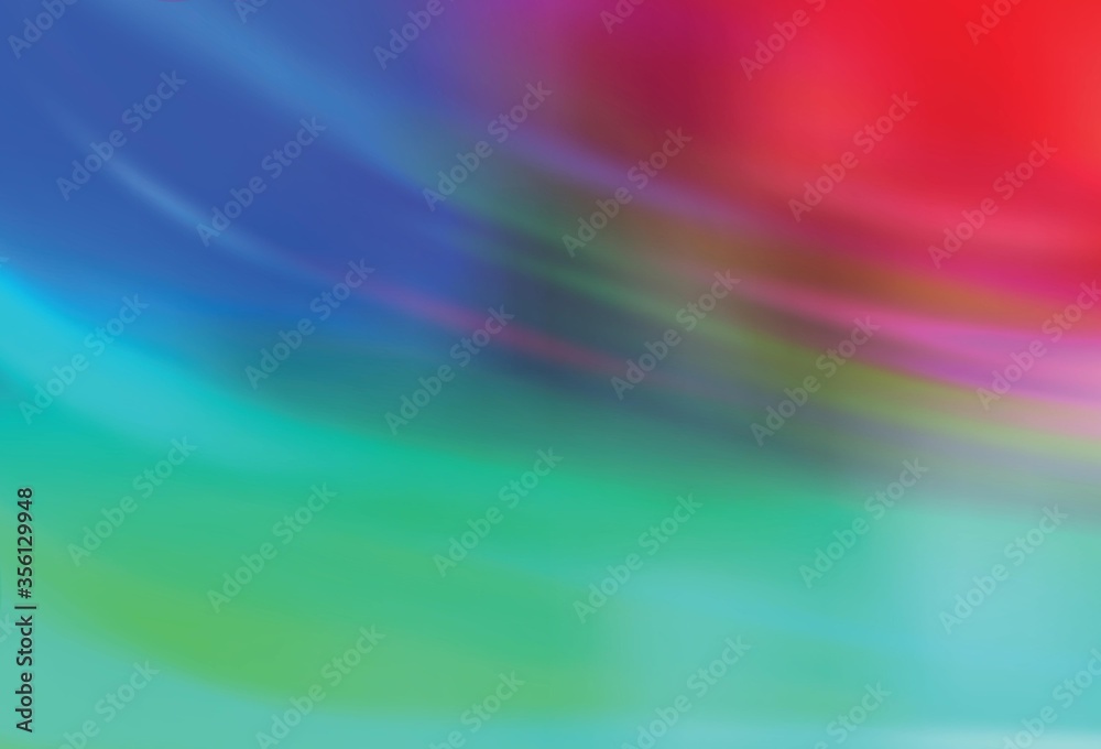 Light Green, Red vector abstract blurred background.