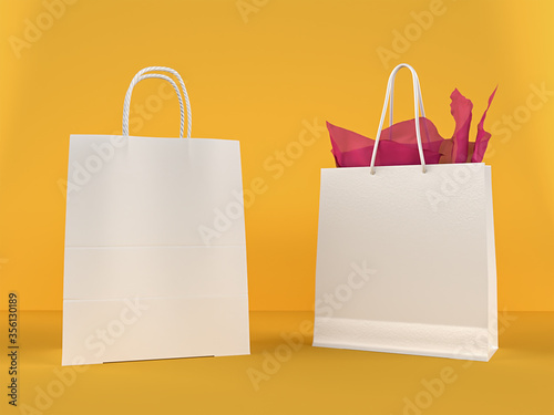 paper shopping bag, papper bags mock up,papper bags background