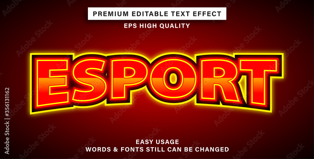 Esport text effect