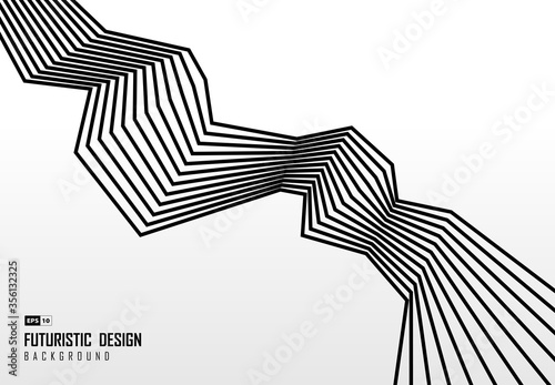 Abstract line pattern design of cover zigzag template for copy space background. illustration vector eps10