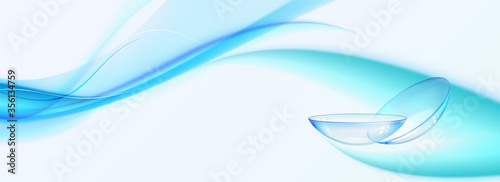 Blue contact lenses for your eye health.