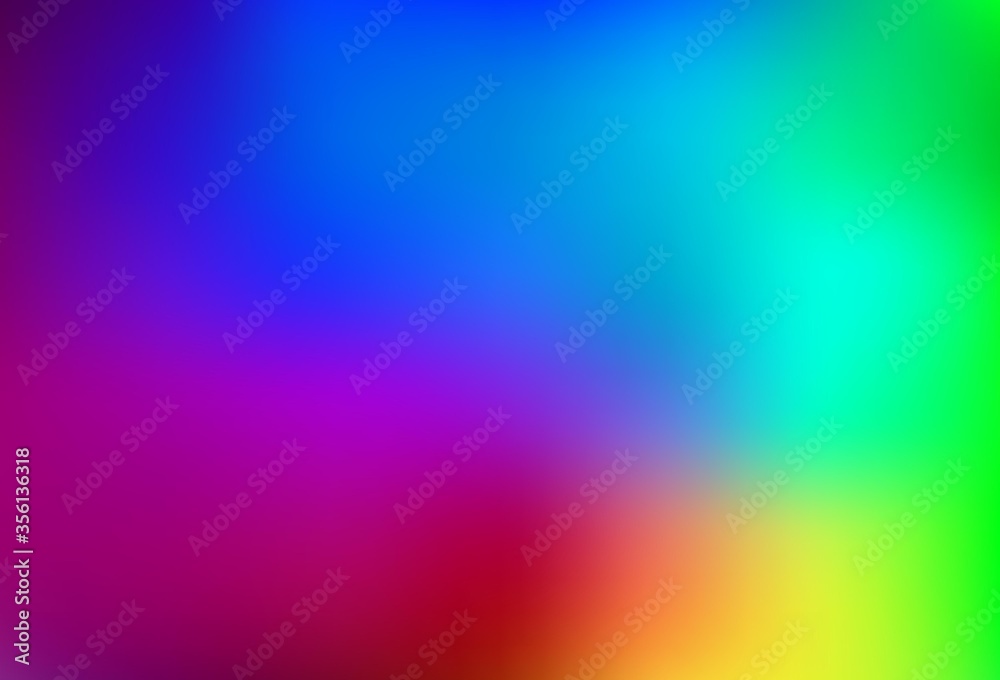 Dark Multicolor vector blurred pattern.