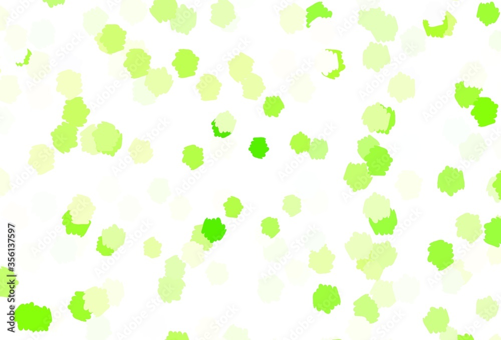 Light Green vector background with abstract shapes. Light Green vector background with abstract shapes.