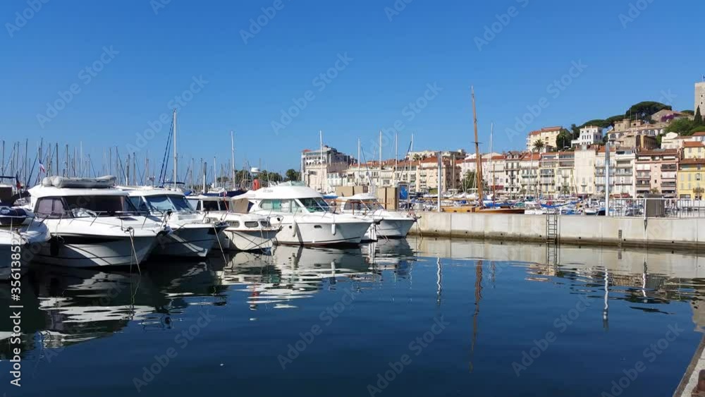 View of the old port of Cannes, France View of the old port of Cannes, France