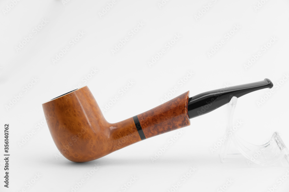 Pipe, wooden pipe for smoking isolated on white background. Pipe, wooden pipe for smoking isolated on white background.