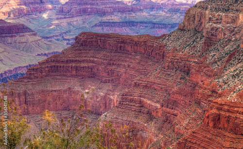 Layers of color at the Grand Canyon in early morning