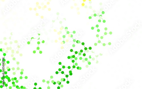Light Green, Red vector template with artificial intelligence structure.