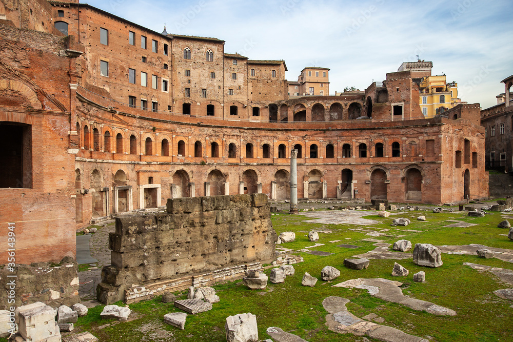 Ruins of Trajan's Market, Rome, Italy