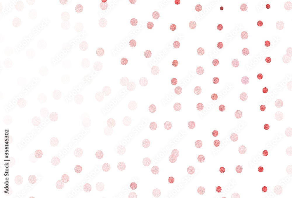 Light Pink, Red vector template with circles. Light Pink, Red vector template with circles.