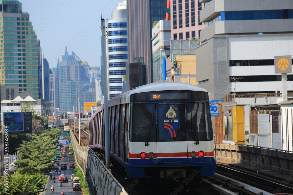 Bangkok Thailand 29 December 2019 Bts Skytrain Station In Bangkok Bangkok Thailand 29 December 2019 Bts Skytrain Station In Bangkok