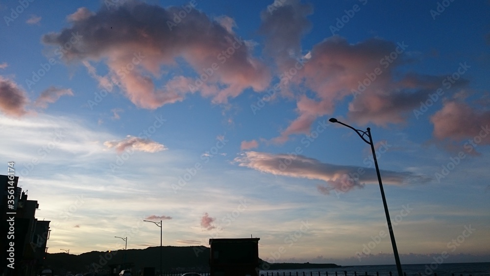 Four seasons sky series background Four seasons sky series background