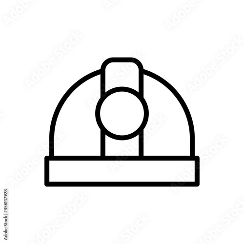 Helmet, emergency icon. Simple line, outline vector elements of firefighters icons for ui and ux, website or mobile application