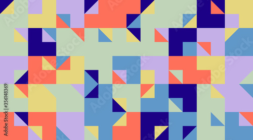 Mosaic Abstract Vector Pattern Design